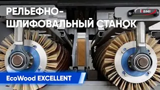 Рельефно-шлифовальный станок EcoWood EXCELLENT 1000 T6B - обзор. Шлифование изделий из дерева