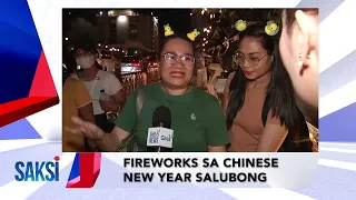 Fireworks sa Chinese New Year salubong | Saksi