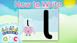 @officialalphablocks - Learn How to Write the Letter L | Straight Line | How to Write App