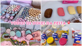 Fazendo todos os doces da festa