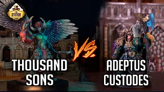 Thousand Sons vs Adeptus Custodes I Battlereport | 2000pts I Warhammer 40000