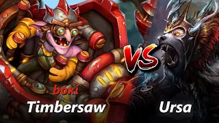 How to Timbersaw offlane vs Ursa/Winter Wyvern (feat. boxi) | First 10 minutes