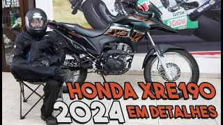 HONDA XRE 190 ADV 2024 EM DETALHES!