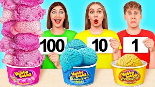 100 Couches de Nourriture Défi | Guerres de Farces par Multi DO Challenge