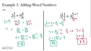 Pre-Algebra Lesson 1-5 Day 3: Adding and Subtracting with Unlike Denominators