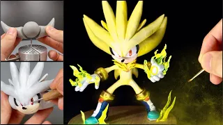 Create Super Silver with Clay / Sonic the hedgehog [kiArt]