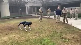 144th Fighter Wing gets glimpse into future with 'robot dog'