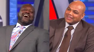 Charles Barkley makes Shaq Laugh MOMENTS