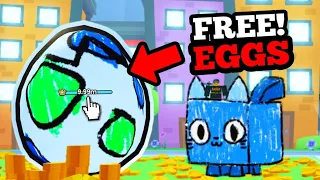 Opening 200 FREE EGGS for a TITANIC in Pet Sim 99