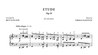 Kapustin "Etude Op.19" for solo piano