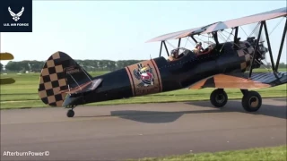 Fighters | Fighter Jet | LOW PASS Boeing N2S-3 Stearman "Old Crow" WWG 2013 TEUGE AIRPORT