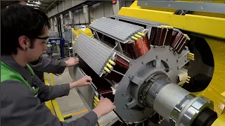 You will be shocked when see this Produce Huge Generators and Motors. Amazing production process