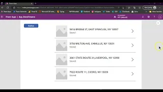 Lesson506-Bing Maps Store Distance- Power Apps 1000 Videos