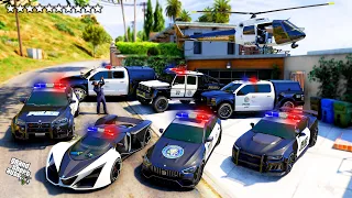 GTA 5 - Stealing NEW POLICE Supercar's with Franklin! (Real Life Cars #165)