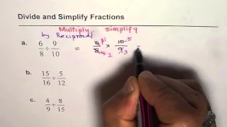 How to Divide and Simplify Fractions Simple Approach with Examples