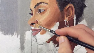 How to Mix Skin Tones - Portrait Painting Oil Painting Demo