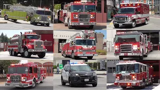 Fire Trucks Police & EMS Responding Compilation 2023 #7: June 2023 Recordings