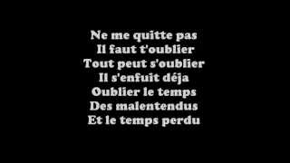 Thomas Mignot- Ne me quitte pas paroles.wmv