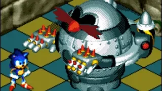 Sonic 3D Blast (Genesis) All Bosses (No Damage)