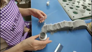 Production process of High quality makeup brush bristles