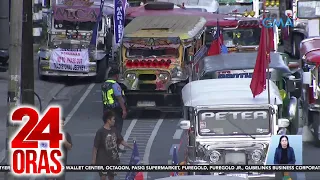 Protest caravan, hinarang ng pulisya; may ilang naharang sa checkpoint pa lang | 24 Oras