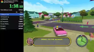 The Simpsons: Hit and Run - All Missions Speed Run 2:15:55 (Run Starts 49:45)