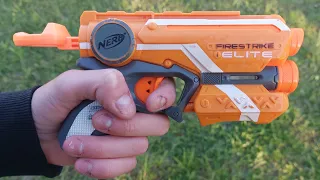 Ретро бластер/раньше было лучше/nerf N-Strike elite Firestrike/  nerf around us.