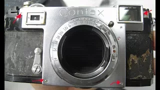 Разборка, ремонт фотоаппарата ( disassembly ) Contax IIA