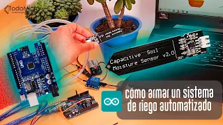 🌱💦👉Cómo armar un sistema de riego para macetas con Arduino Uno