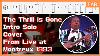 [Tabs] B.B. King Guitar Solo From The Thrill is Gone Live at Montreux 1993