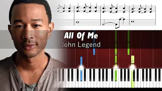 How to play piano part of All Of Me by John Legend