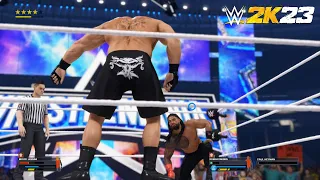 WWE 2K23 - Brock Lesnar vs. Roman Reigns | Wrestlemania 38