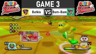 Game 3: BUTKIS -VS- BAM-BAM - Mario Super Sluggers Tournament 2024