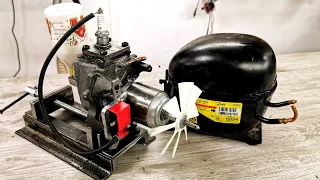 I Turn Fridge Compressor Into Working Two Stroke Engine (Step By Step)