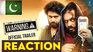 Warning | Official Trailer | Pakistani Reaction Gippy Grewal, Prince KJ,Dheeraj  |New Punjabi Movie