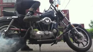 1979 Harley Davidson Ironhead Sportster cold kick start