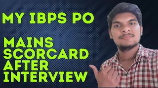 MY IBPS PO 2021 MAINS SCORECARD