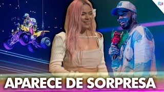 Karol g llega de sorpresa al concierto de Anuel. El gesto de Anuel que volvió a enamorar a Karol G.