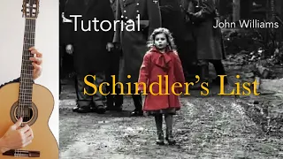 Schindler's list (John Williams) - Guitar lesson with sheet