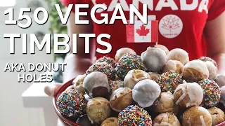 150 Vegan Timbits (aka Donut Holes) For Canada Day | Two Market Girls