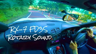 いい音で奥多摩周遊道路をドライブ MAZDA RX-7 FD3S ロータリーサウンド ASMR RE雨宮マフラーサウンド Rotary Sound Okutama Tokyo  Part1