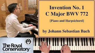 Bach: Invention No. 1 in C Major BWV 772, Piano and Harpsichord [Tutorial] - RCM Piano Level 7