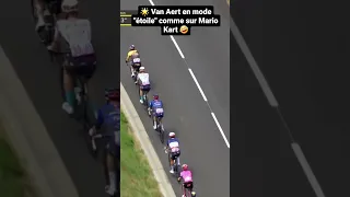 ⭐Van Aert en mode "étoile" comme sur Mario Kart #shorts #tourdefrance #cycling #tdf