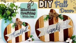 5 MINUTES CRAFTING No. 9 | DOLLAR TREE DIY | FARMHOUSE FALL DECOR