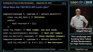 CppCon 2018: “The Landscape and Exciting New Future of Safe Reclamation for High Performance”