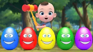 Baby 5 Color Eggs Song! |  Nursery Rhymes | Baby & Kids Songs