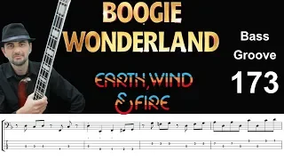 BOOGIE WONDERLAND (Earth, Wind & Fire) How to Play Bass Groove Cover with Score & Tab Lesson