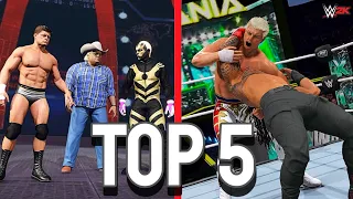 WWE 2K: TOP 5 most EMOTIONAL Cody Rhodes Victories