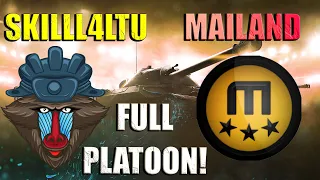 Skill4ltu & Mailand — FULL PLATOON! | World of Tanks