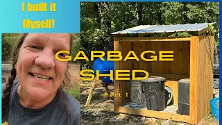 Returning To Diy Projects | Transforming Raw Land On The Homestead | Trash Bin & Tool Shed